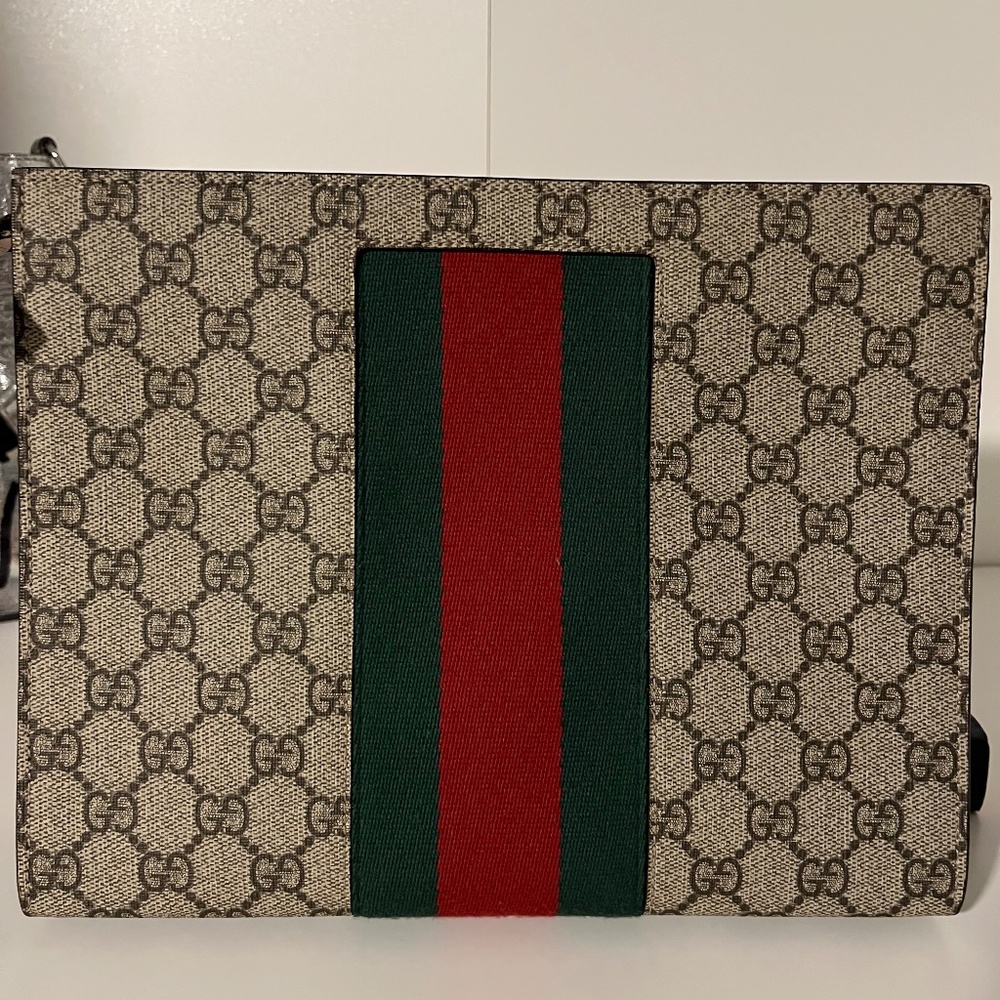 Web Zip Pouch GG Coated Canvas - Picture 3 of 11